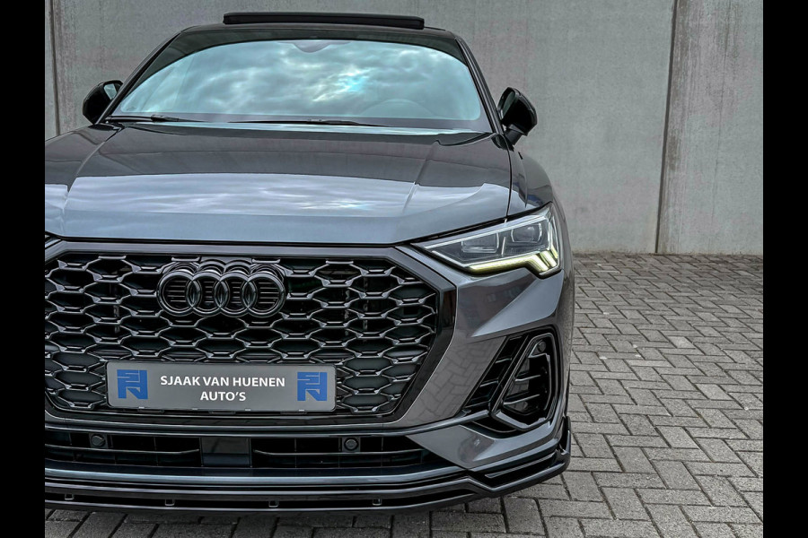 Audi Q3 Sportback 35TFSI 150pk S-Tronic Competition S Edition S-Line Pano|Leder/Alcantara|B&O|Matrix|ACC|Black|Trekh|Ambiance|RSQ3