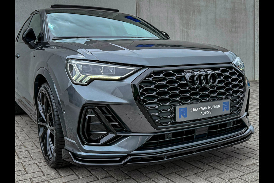 Audi Q3 Sportback 35TFSI 150pk S-Tronic Competition S Edition S-Line Pano|Leder/Alcantara|B&O|Matrix|ACC|Black|Trekh|Ambiance|RSQ3