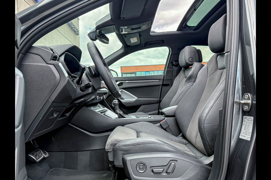 Audi Q3 Sportback 35TFSI 150pk S-Tronic Competition S Edition S-Line Pano|Leder/Alcantara|B&O|Matrix|ACC|Black|Trekh|Ambiance|RSQ3