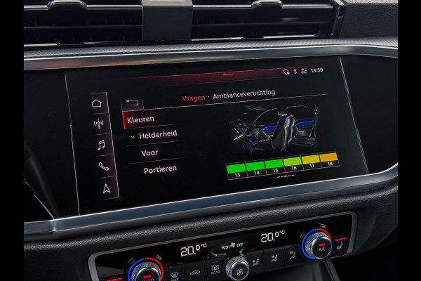 Audi Q3 Sportback 35TFSI 150pk S-Tronic Competition S Edition S-Line Pano|Leder/Alcantara|B&O|Matrix|ACC|Black|Trekh|Ambiance|RSQ3