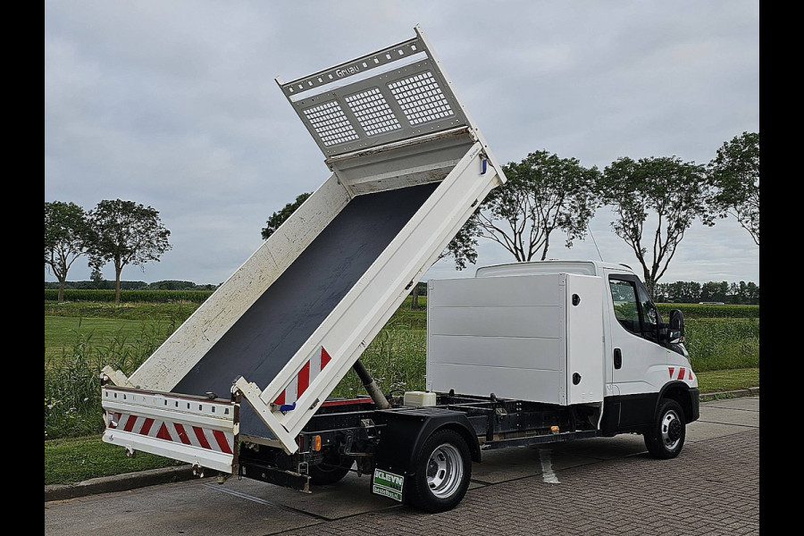 Iveco Daily 35C14V kipper, kist, airco, trekhaak, 162 dkm.