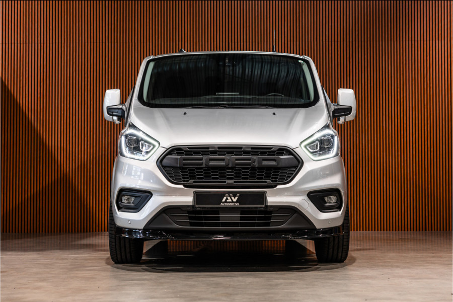 Ford Transit Custom 320 2.0 TDCI L2H1 Raptor Edition | Bi-Xenon | CarPlay | Navigatie | Camera | Stoelverwarming | Dodehoek detector | Lane Assist | DAB | 3-Zitter | Dealer onderhouden | Nieuwe APK