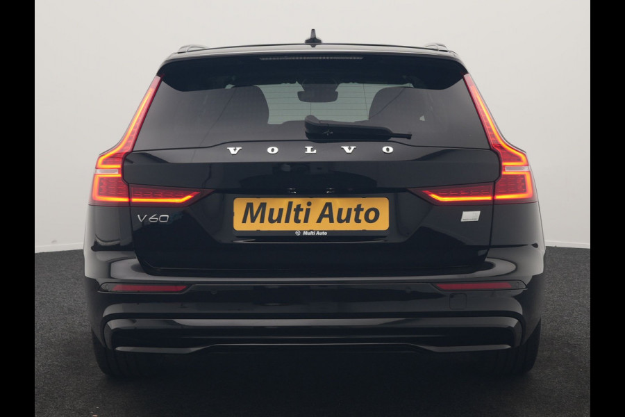 Volvo V60 T6 AWD Plus Dark PHEV 350pk Dealer O.H. | Trekhaak Af Fabriek | Adaptive Cruise | Camera | Harman / Kardon | Lederen Sportstoelen Memory & Verwarmd | Google Assistent | Stuur Verwarmd | Keyless | Apple Carplay | DAB | Plug In Hybrid |