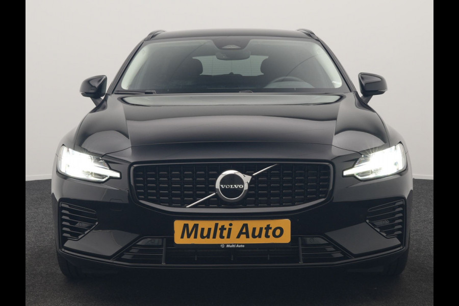 Volvo V60 T6 AWD Plus Dark PHEV 350pk Dealer O.H. | Trekhaak Af Fabriek | Adaptive Cruise | Camera | Harman / Kardon | Lederen Sportstoelen Memory & Verwarmd | Google Assistent | Stuur Verwarmd | Keyless | Apple Carplay | DAB | Plug In Hybrid |