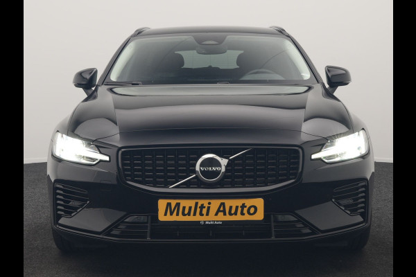 Volvo V60 T6 AWD Plus Dark PHEV 350pk Dealer O.H. | Trekhaak Af Fabriek | Adaptive Cruise | Camera | Harman / Kardon | Lederen Sportstoelen Memory & Verwarmd | Google Assistent | Stuur Verwarmd | Keyless | Apple Carplay | DAB | Plug In Hybrid |