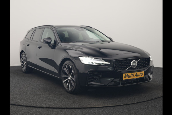 Volvo V60 T6 AWD Plus Dark PHEV 350pk Dealer O.H. | Trekhaak Af Fabriek | Adaptive Cruise | Camera | Harman / Kardon | Lederen Sportstoelen Memory & Verwarmd | Google Assistent | Stuur Verwarmd | Keyless | Apple Carplay | DAB | Plug In Hybrid |