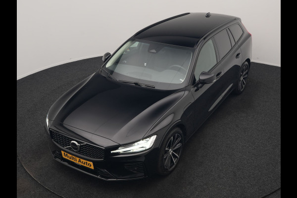 Volvo V60 T6 AWD Plus Dark PHEV 350pk Dealer O.H. | Trekhaak Af Fabriek | Adaptive Cruise | Camera | Harman / Kardon | Lederen Sportstoelen Memory & Verwarmd | Google Assistent | Stuur Verwarmd | Keyless | Apple Carplay | DAB | Plug In Hybrid |