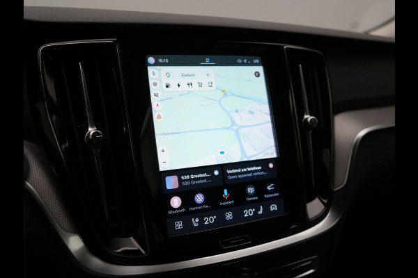 Volvo V60 T6 AWD Plus Dark PHEV 350pk Dealer O.H. | Trekhaak Af Fabriek | Adaptive Cruise | Camera | Harman / Kardon | Lederen Sportstoelen Memory & Verwarmd | Google Assistent | Stuur Verwarmd | Keyless | Apple Carplay | DAB | Plug In Hybrid |