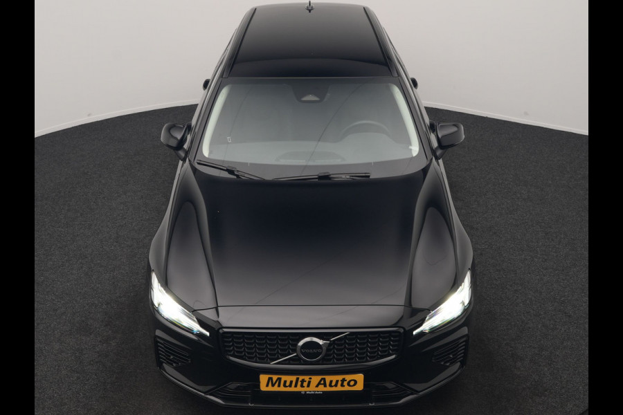 Volvo V60 T6 AWD Plus Dark PHEV 350pk Dealer O.H. | Trekhaak Af Fabriek | Adaptive Cruise | Camera | Harman / Kardon | Lederen Sportstoelen Memory & Verwarmd | Google Assistent | Stuur Verwarmd | Keyless | Apple Carplay | DAB | Plug In Hybrid |