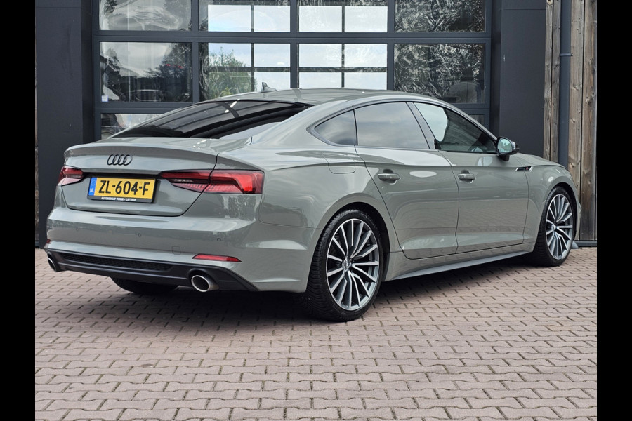 Audi A5 Sportback 35 TFSI Sport S-line edition | LED | Zwart optiek | Trekhaak | Sportstoelen | PDC | Keyless | Navi | Elek. achterklep | Afgevlakt stuur |