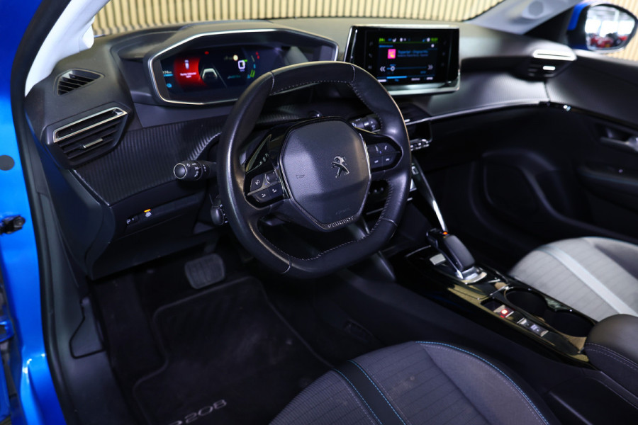 Peugeot e-208 EV Blue Lease Allure 50 kWh AVM VIRTUAL KEYLESS CLIMA CAMERA CRUISE PARK ASS BT"21
