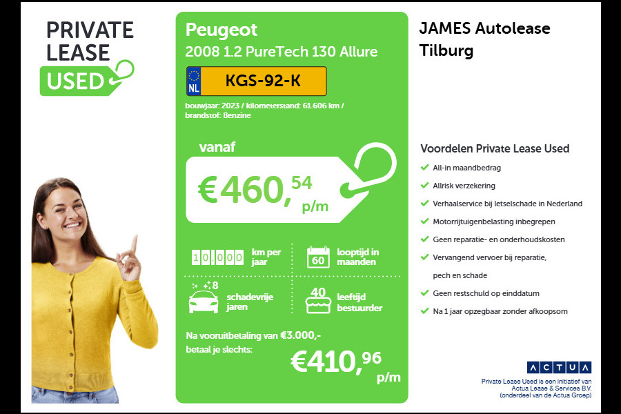 Peugeot 2008 1.2 PureTech 130 Allure CAMERA | CARPLAY & NAVI | STOF-LEER