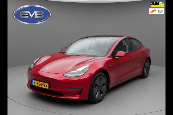 Tesla Model 3 Long Range AWD 75 kWh, panoramadak, leder, nieuwstaat! Origineel NL auto met nap