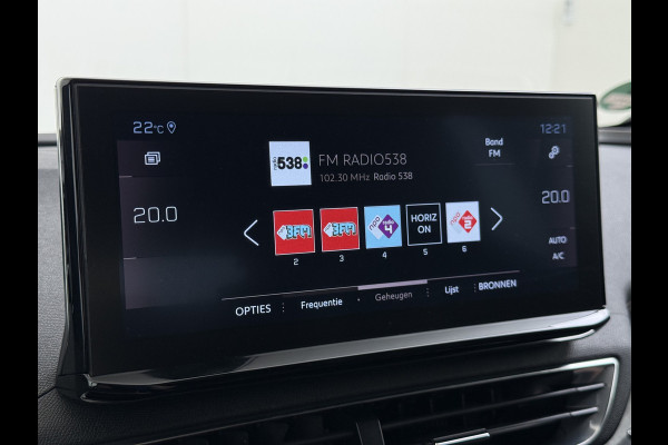 Peugeot 3008 131PK Automaat GT Adap.Cruise Stoelverwarming Elek.Achterklep 3D-Navi 360°Camera Apple Carplay Android Auto Ecc Pdc Privacy Glas Lmv Led Connected-Apps Bluetooth Lane Assist Led Dodehoeksensor Voorzien van All-Season banden
