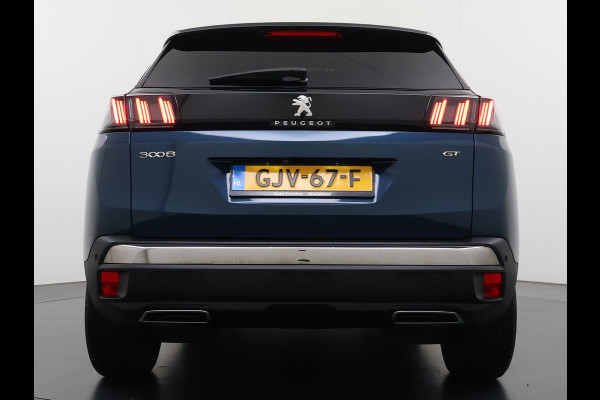 Peugeot 3008 131PK Automaat GT Adap.Cruise Stoelverwarming Elek.Achterklep 3D-Navi 360°Camera Apple Carplay Android Auto Ecc Pdc Privacy Glas Lmv Led Connected-Apps Bluetooth Lane Assist Led Dodehoeksensor Voorzien van All-Season banden