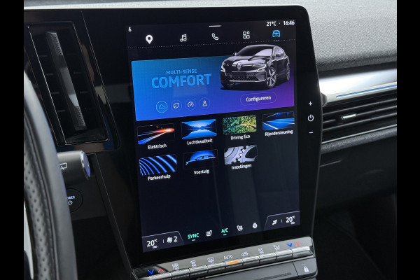Renault Mégane E-Tech EV60 Two Tone Camera Stoel+Stuurverwarming Apple Carplay Android Auto Google®-Maps Navi Ecc Lmv 20" Optimum Charge Techno Pdc Multi-Sense Lmv Bluetooth Google Assistent ESP Lane Assist Regen-Lichtsensor 1e Eigenaar