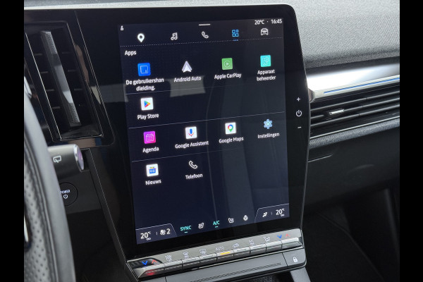 Renault Mégane E-Tech EV60 Two Tone Camera Stoel+Stuurverwarming Apple Carplay Android Auto Google®-Maps Navi Ecc Lmv 20" Optimum Charge Techno Pdc Multi-Sense Lmv Bluetooth Google Assistent ESP Lane Assist Regen-Lichtsensor 1e Eigenaar