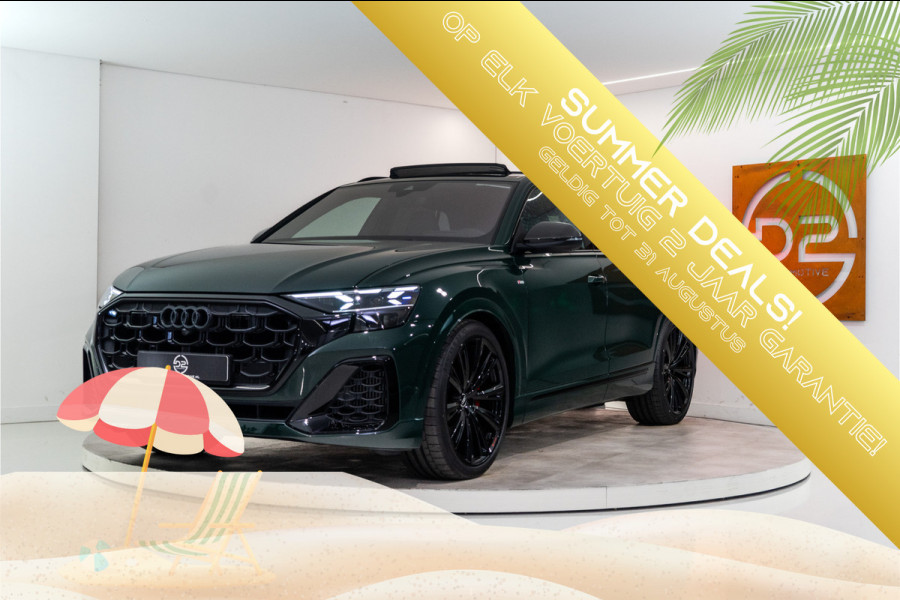Audi Q8 60 TFSI E Quattro S-Edition Competition 490PK 2026 | Goodwood Green | 3D B&O | Pano | VOL! 5 JAAR FABR. GARANTIE