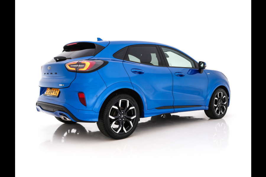 Ford Puma 1.0 EcoBoost Hybrid ST-Line X Aut. *LEATHER-FABRIC | ADAPTIVE-CRUISE | FULL-LED | BANG&OLUFSEN | BLIND-SPOT | CAMERA | HEATED-SPORTSEATS | DIGI-COCKPIT | NAVI-FULLMAP | PRIVACY-GLASS | KEYLESS | ECC | PDC | TOWBAR | 18''A