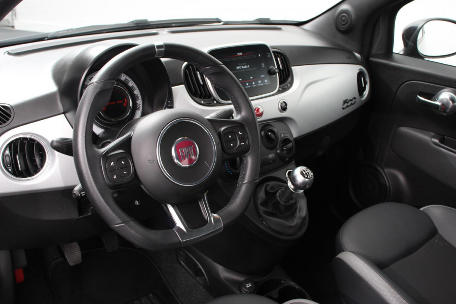 Fiat 500 1.0 Hybrid Sport Navigatie Half Lederen Bekleding Airco Dab Cruise Control Lichtmetalen Velgen Sportstoelen