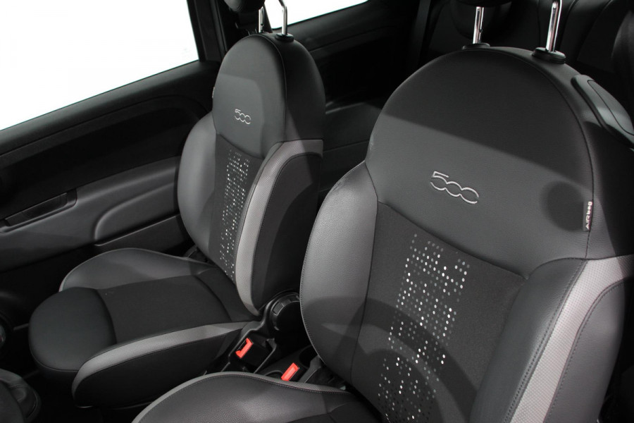 Fiat 500 1.0 Hybrid Sport Navigatie Half Lederen Bekleding Airco Dab Cruise Control Lichtmetalen Velgen Sportstoelen