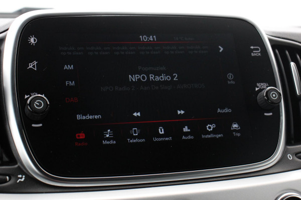 Fiat 500 1.0 Hybrid Sport Navigatie Half Lederen Bekleding Airco Dab Cruise Control Lichtmetalen Velgen Sportstoelen