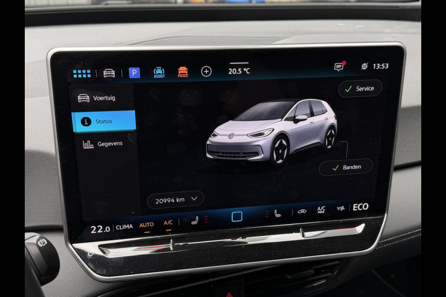 Volkswagen ID.3 Pure 52 kWh 18"/Adaptieve Cruise/Apple Carplay & Android Auto/DAB/Navigatie/Sfeerverlichting/Camera/Stuur + stoelverwarming