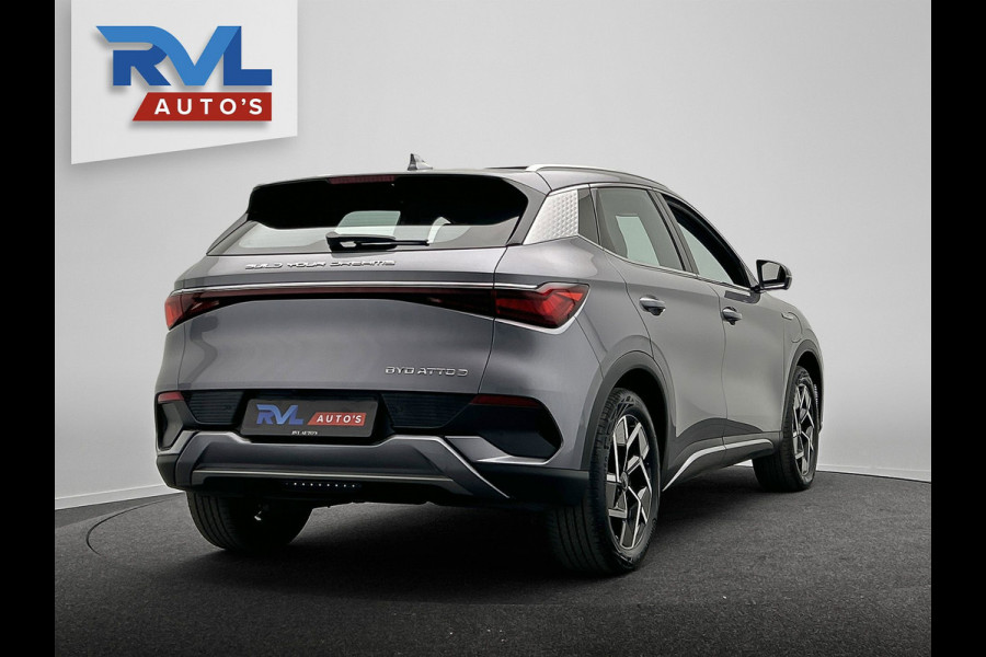 BYD ATTO 3 Design 60 kWh |*40 STUKS* | 204 PK | Pano/dak | Adapt/Cruise/Control | Leder/Beige/Blauw | 360/Camera, Navigatie, BTW!!