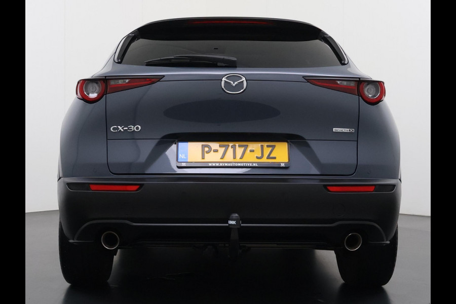 Mazda CX-30 2.0 e-SkyActiv-X M Hybrid Luxury | SCHUIF-/KANTELDAK | 360° CAMERA | LEDEREN BEKLEDING | BOSE AUDIO | AFNEEMBARE TREKHAAK | ELEKTRISCHE ACHTERKLEP | ELEKTRISCHE STOELEN | HEAD-UP DISPLAY | VOLLEDIGE UITRUSTING | ALL-IN PRIJS | RIJKLAAR GELEVERD MET 12 MAANDEN BOVAG GARANTIE
