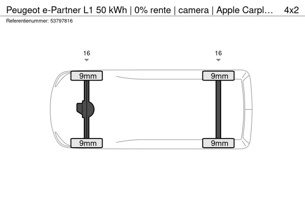 Peugeot e-Partner L1 50 kWh | 0% rente | camera | Apple Carplay/Android Auto  | laadruimtebetimmering | Comfort stoelen | rijklaarprijs