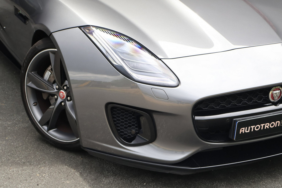 Jaguar F-Type P300 R-Dynamic | 20" CARBON INLEG VELGEN | LED KOPLAMPEN | SPORTUITLAAT | MERIDIDAN AUDIO | COLD CLIMATE PACK INCL. STUURVERWARMING EN VOORRUITVERWARMING INCL WARMTEWEREND GLAS