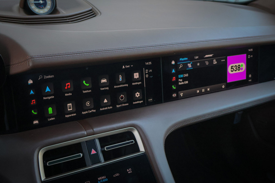 Porsche Taycan Turbo 93 kWh | PASSENGER DISPLAY | ADAPTIVE CRUISE | STOELVERWAMING & VERKOELING | 360 CAMERA | BOSE AUDIO | Turbo