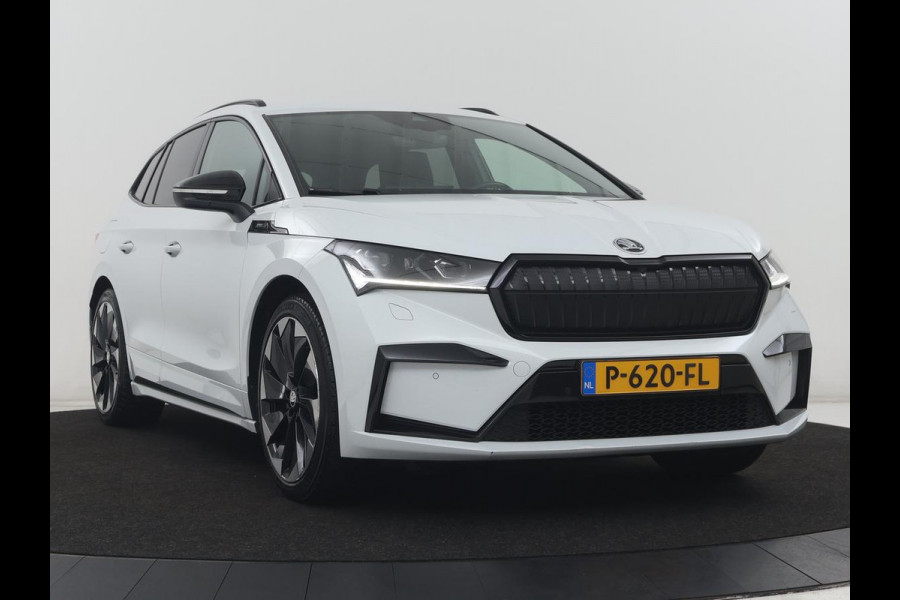 Škoda Enyaq iV 80 Sportline | SOH 88% | Leder/alcantara | Stuur/stoel verwarming | Adaptive cruise | Carplay | Sfeerverlichting | Camera | Park assist | Trekhaak
