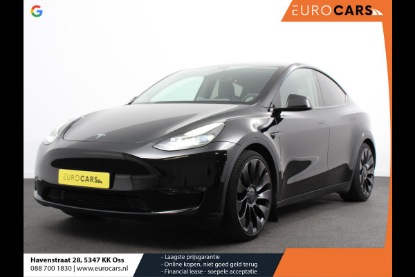 Tesla Model Y Performance Long Range AWD 75 kWh Climate control Adaptieve cruise control Achteruitrijcamera Panoramadak Keyless Stuurverwarming Stoelverwarming LED Navigatie Parkeersensoren