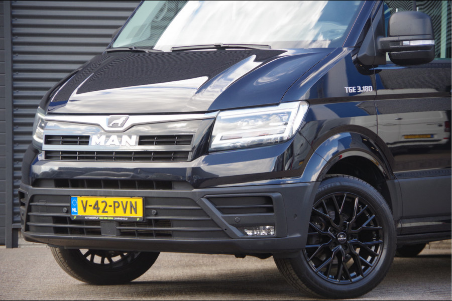MAN TGE 3.180 35 2.0 L3H3(L2H2) 3-ZITS, 177PK AUT. LED, TREKHAAK, LEDER, ADAPT. CRUISE, CAMERA, STOELVERWARMING, STANDKACHEL, NAVI, CLIM