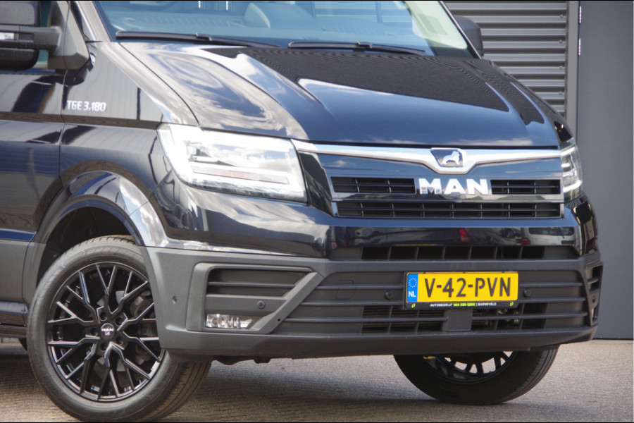 MAN TGE 3.180 35 2.0 L3H3(L2H2) 3-ZITS, 177PK AUT. LED, TREKHAAK, LEDER, ADAPT. CRUISE, CAMERA, STOELVERWARMING, STANDKACHEL, NAVI, CLIM