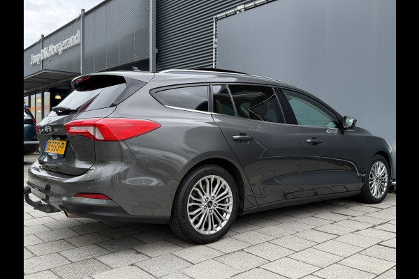 Ford FOCUS Wagon BWJ 2019 | 1.0T 126PK Titanium Bus AUTOMAAT | TREKHAAK | PANO DAK | LEER | LED | NAVI | CLIMA | STOEL&STUUR VERW | PDC | DONKER GLASS |