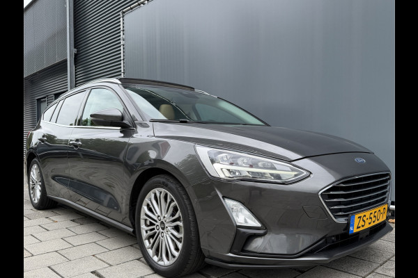 Ford FOCUS Wagon BWJ 2019 | 1.0T 126PK Titanium Bus AUTOMAAT | TREKHAAK | PANO DAK | LEER | LED | NAVI | CLIMA | STOEL&STUUR VERW | PDC | DONKER GLASS |