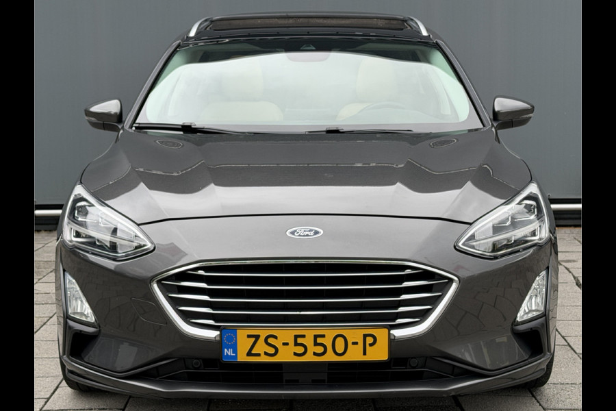 Ford FOCUS Wagon BWJ 2019 | 1.0T 126PK Titanium Bus AUTOMAAT | TREKHAAK | PANO DAK | LEER | LED | NAVI | CLIMA | STOEL&STUUR VERW | PDC | DONKER GLASS |