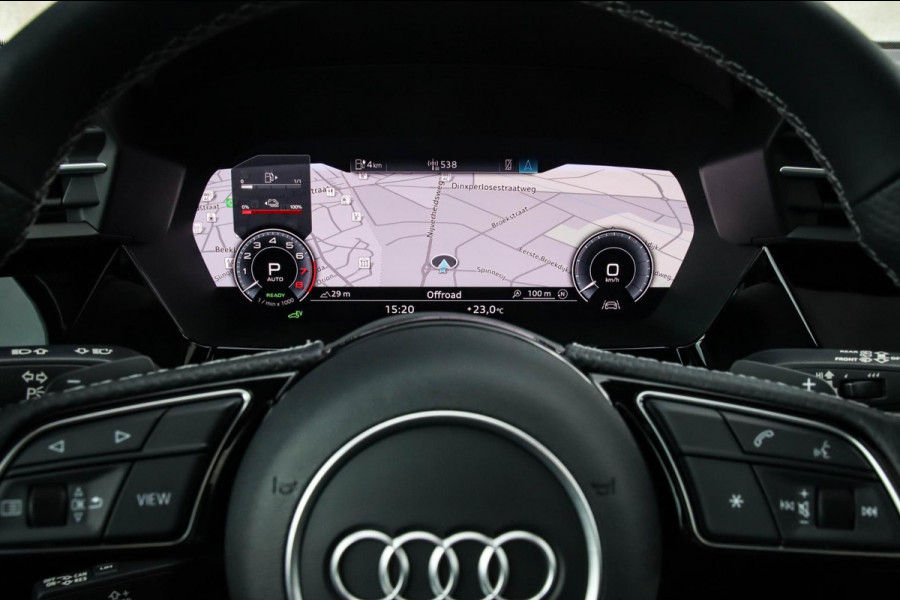 Audi A3 Sportback 40 TFSI e PHEV S Edition S-line 204pk S-Tronic! 1e|DLR|Kuipstoelen|Virtual Cockpit|Panoramadak|LED Matrix|Black