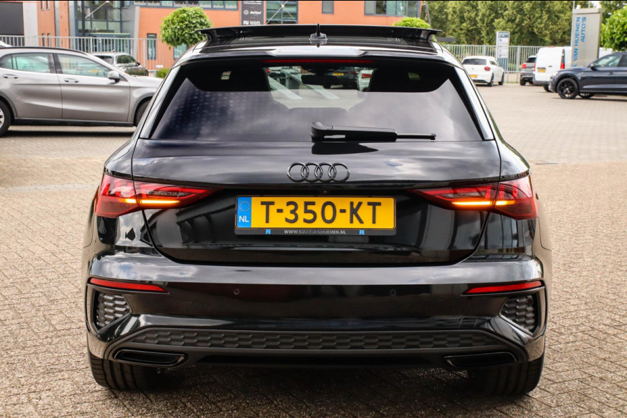 Audi A3 Sportback 40 TFSI e PHEV S Edition S-line 204pk S-Tronic! 1e|DLR|Kuipstoelen|Virtual Cockpit|Panoramadak|LED Matrix|Black