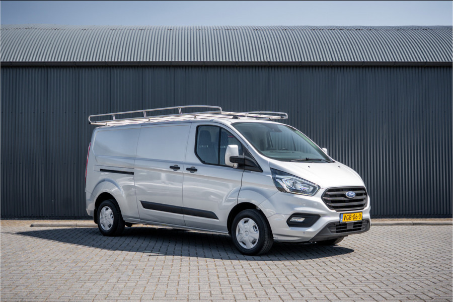 Ford Transit Custom 2.0 EcoBlue L2H1 | 130 PK | 3-Zits | Camera | Cruise | PDC | Airco | Trekhaak | Imperiaal