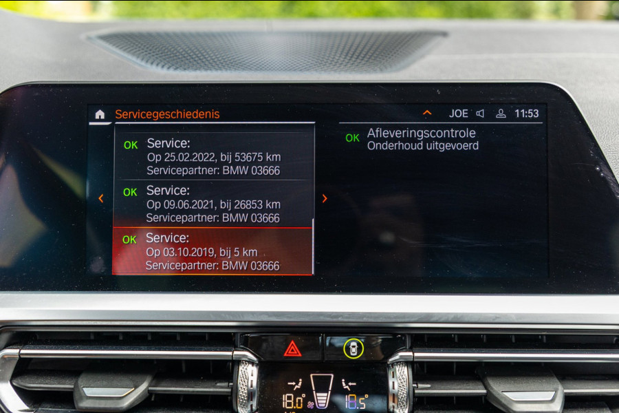 BMW 3-serie 318d 190 PK High Executive Edition Dravitgrau metallic I Leder I Led I HiFi I Head Up I Sportstoelen I NL Auto I NAP