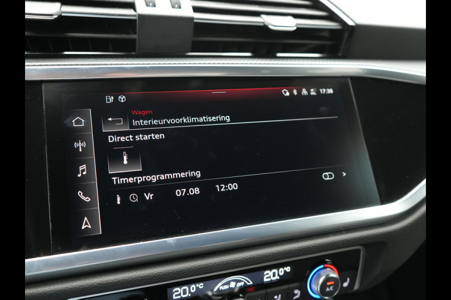Audi Q3 Sportback 45 TFSI e 2x S Line PHEV 245pk Dealer O.H. | Trekhaak Af Fabriek | Blis | Sportstoelen Verwarmd | Apple Carplay | Sfeerverlichting | Navigatie | DAB | 19"L.M | Virtual | Plug In Hybrid |