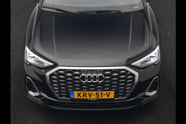 Audi Q3 Sportback 45 TFSI e 2x S Line PHEV 245pk Dealer O.H. | Trekhaak Af Fabriek | Blis | Sportstoelen Verwarmd | Apple Carplay | Sfeerverlichting | Navigatie | DAB | 19"L.M | Virtual | Plug In Hybrid |