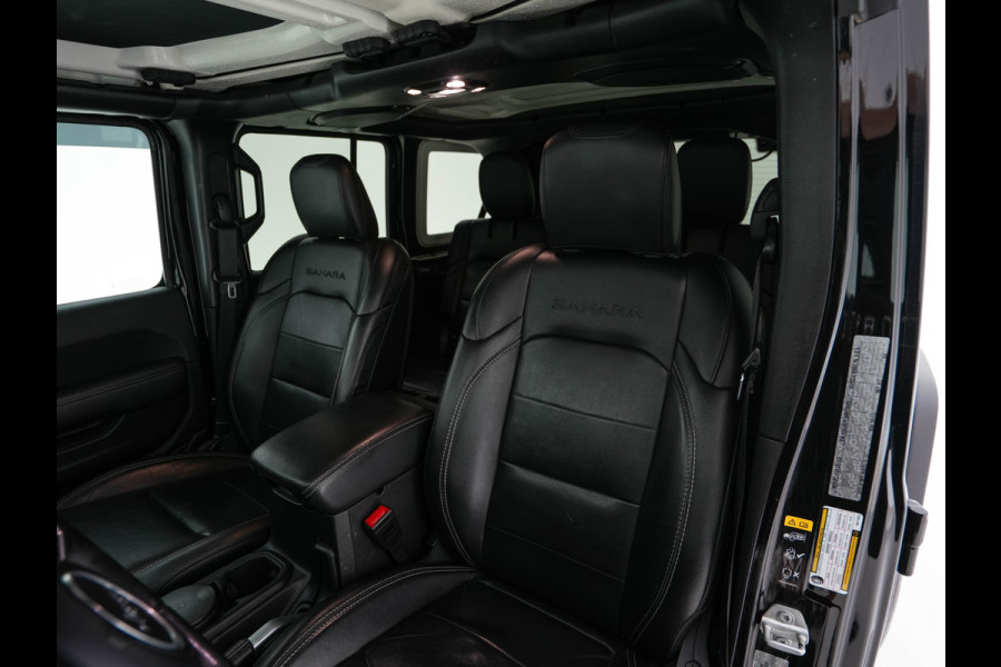 Jeep Wrangler Unlimited 4xe 380 Sahara AWD (Plug-in) {SoH-91%} (INCL-BTW) *OPEN-ROOF | LEATHER | FULL-LED | ALPINE-AUDIO | CRUISE | BLINDSPOT | CAMERA | KEYLESS | HEATED-COMFORTSEATS | DAB+ | PRIVACY-GLASS | ECC | PDC | 20''ALU*