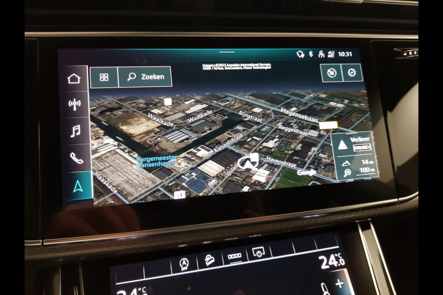 Audi Q8 4.0 TFSI RS Q8 Quattro 600pk! Panorama dak Navigatie Electrische achterklep Led Camera Climate Control Parkeer sensoren voor en achter Lichtmetalen Velgen