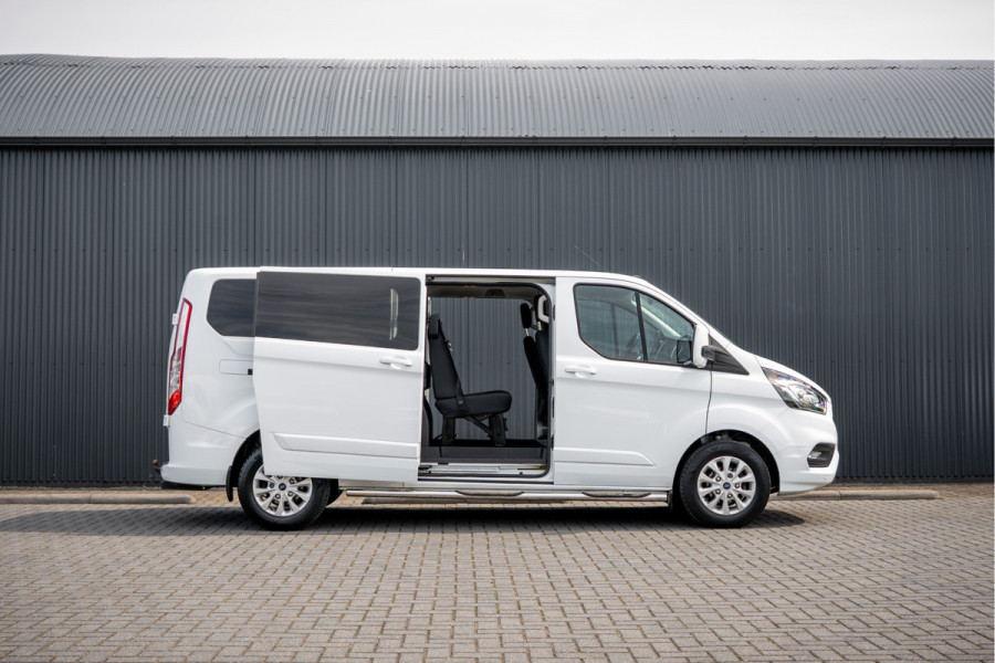 Ford Transit Custom 2.0 EcoBlue L2H1 | 170 PK | Automaat | DC 5-Zits | LED | Camera | Carplay | Cruise | PDC | Trekhaak