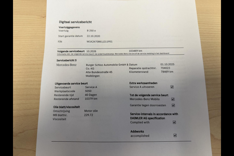 Mercedes-Benz B-Klasse 250 e 18''/Sfeerverlichting/Navigatie/Camera/DAB/PDC v+a/Stoelverwarming/Apple Carplay & Android Auto