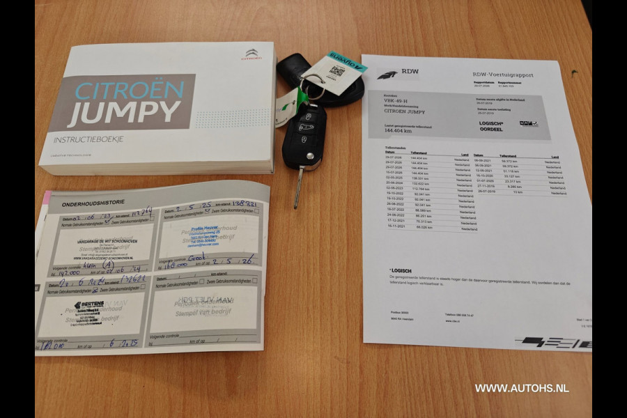 Citroën Jumpy 2.0 BlueHDI 180 PK Automaat , Hondenvervoer ,Apk Aug 2027 , 1e eig. Ex overheid, Euro 6